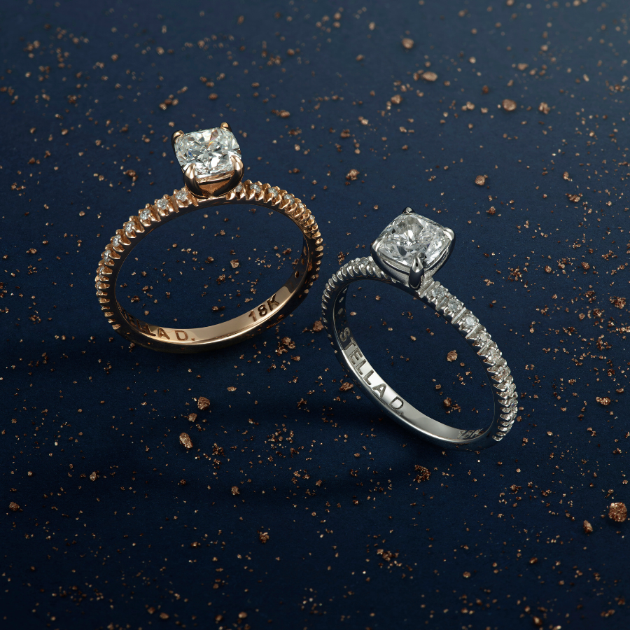 Diamante Cushion e Aro Forever 06