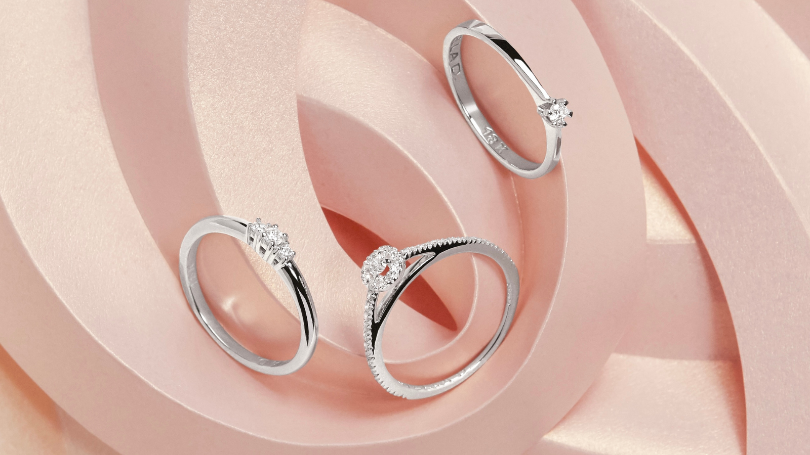 Anel de Noivado Little Diamonds